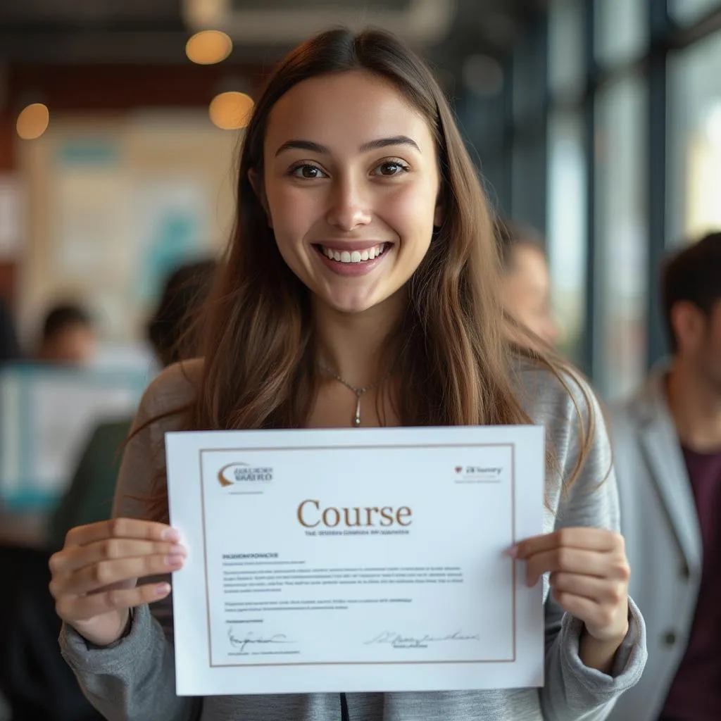 Účastník kurzu s certifikátem